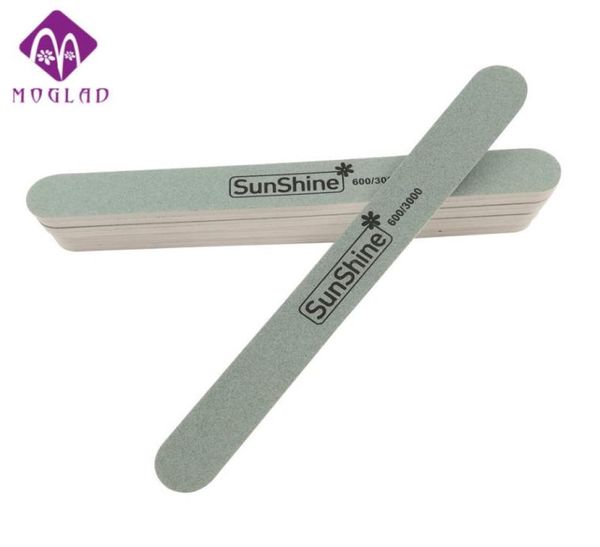 ВСЕГО 5pcslot Sunshine Spone Sanding File File салон наждачный буфер ногтей Slim Crescent Grit 6003000 для лака для ногтей9358241