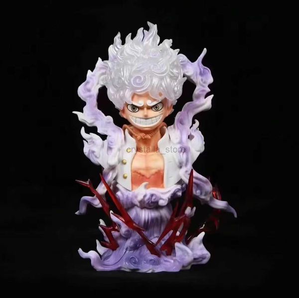 Heroes de quadrinhos Novo peças de anime figura sun deus nika equipamento 5 luffy ação estatueta roronoa zoro sanji busto estátua hankuk pvc modelo boneca de boneca 240413