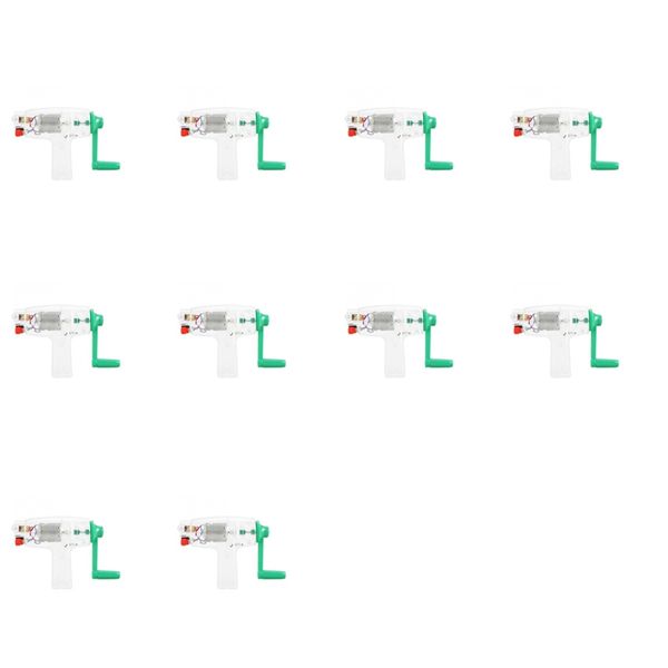 10x Kids Generatore a mano mano a mano 6,3 V 0,2A Generatore di elettricità Dynamo di alimentazione di emergenza per bambini Science