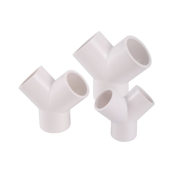 PVC da 20-32 mm Connettore Terretta Acqua Articolazione del tubo di alimentazione dell'acqua Y I raccordi per tubi per acqua di plastica a tre vie