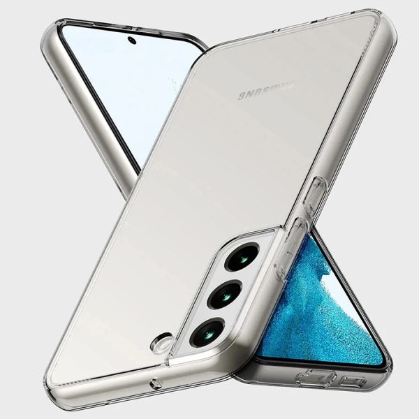 Ultra -dünn transparentes Gehäuse für Samsung Galaxy S23 S21 Fe S22 S20 Ultra S10 Note 20 10 plus klares Silikon -TPU -Weichstangeschale