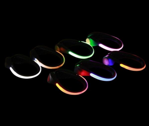 LED Luminous Shoe Clip Light Neuheit Beleuchtung im Freien Fahrradfahrrad RGB Safety Night Lights Warn Lampe leuchtet Zapato CIC5480105
