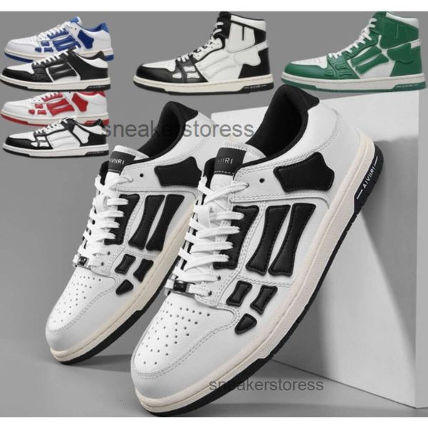 Scarpe sneaker skel maschile designer armyri ossa grosso tra alto uomo piccolo maschile bianco skateboarding skateboarding versatile in pelle versatile