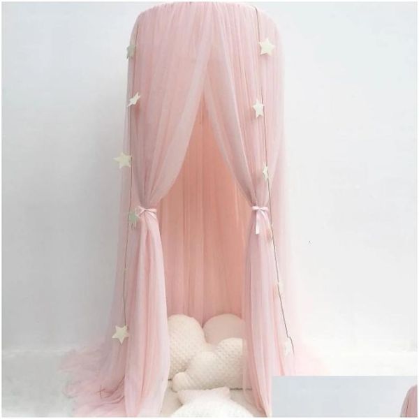 Crib Netting Mosquito Net Tenda Tenda Star Decorazione Bambino Tende per bambini Tende per la camera da letto Casa per bambini bambini Room240327 DR OTBCJ