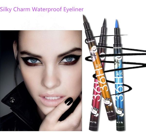 36H Waterproof Black Eyeliner Yanqina Makeup Liquid Make Beauty Comestics Eye Liner Pencil Brand Brank Nuovo di alta qualità7472683