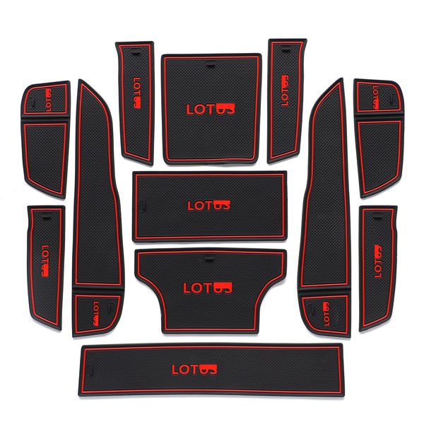 Smabee Gate Slot Matte für Lotus Eletre Auto Nicht-Schlupftür-Groove Pad Cup Halter Innenzubehör Gummibas 12pcs/Set