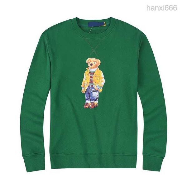 Laurens Bear Sweatshirts Orange Polo Sweater Horse Set Print Lawrence Cotton Cotton Casual Polo Heif