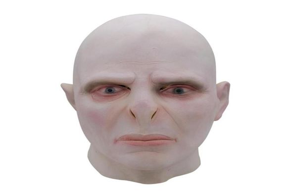 Karanlık Lord Voldemort Maske Kask Cosplay Masque Boss Lateks Korkunç Korkunç Maskeler Terörizatör Cadılar Bayramı Maske Kostüm Prop197p5168333