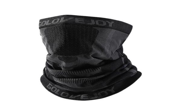 Schwarze Wintermänner Bandana im Freien im Freien Ohrschutz Halswärmer Giterin Halbgesichtsmaske elastischer Radsportschal für die Kälte 2114715061