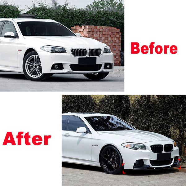 Per la BMW Serie 5 F10 F11 M Sport 2011-2017 Auto Bumper Front Bumper Body Kit Spoiler Spoiler Splitter Bumper Canard Labbro Accessori