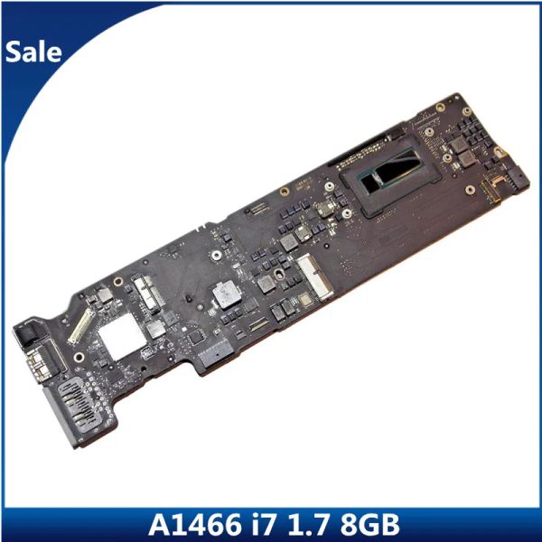 Cartões Laptop Logic Board for MacBook Air 13.3 '' A1466 Placa -mãe 1466 8G 2013 2014 Ano i7 1,7 GHz 8GB 6617479 8203437B MD761