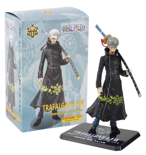 Ein Stück tot oder lebendig Trafalgar Law Figur Aktion Sieben Kriegsherren der Sea PVC -Sammlung Modell Toys5149542