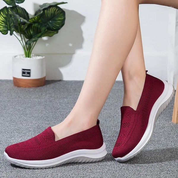 Fitness Shoes Summer Light Women Sneaker Sneaker Crests Flats Casual Commory ShoesBFOR SOFT SELE SOEL STORCH SPORTS