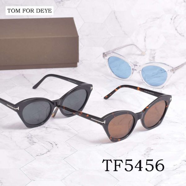 Designer di occhiali da sole di moda Tom Top TF5456 Occhiali da sole per gli occhi per gatti per uomini e donne Uv400 Street Snap Cycling Eyecelsses con scatola originale