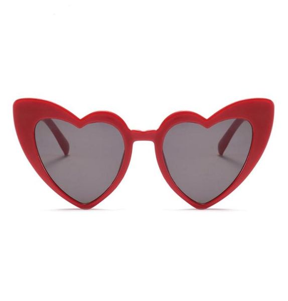 Love Heart Sunglasses for Women 2018 Moda os óculos de sol de olho de gato preto rosa cor de coração de coração de sol para homens UV4004477626