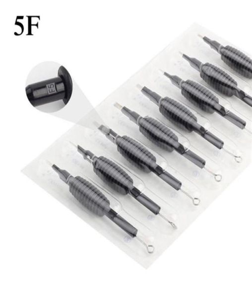 20 x Tubo de garras de tatuagem descartável com agulhas variadas 5f tamanho 34 19mm para tatuagens Kits de aderência a agulhas de tatuagem8469590