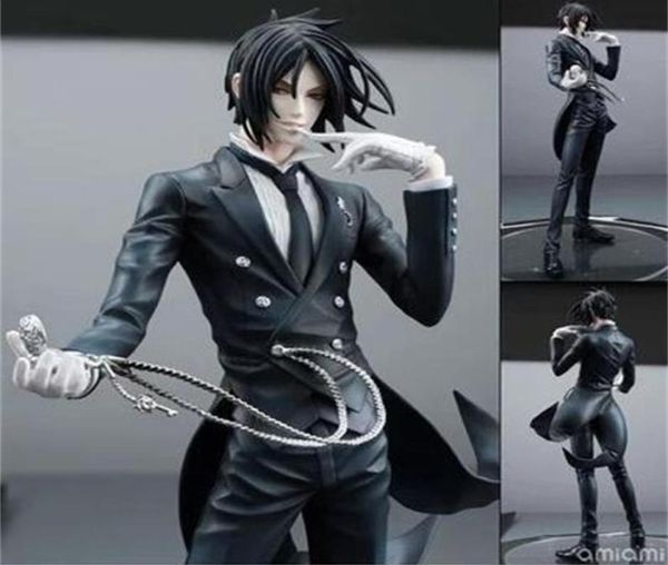 20 cm Schwarzer Butler Sebastian Michaelis Anime Doll Cartoon Figur PVC -Sammelmodell Spielzeug Action Figur für Freunde Geschenk T2001068682426