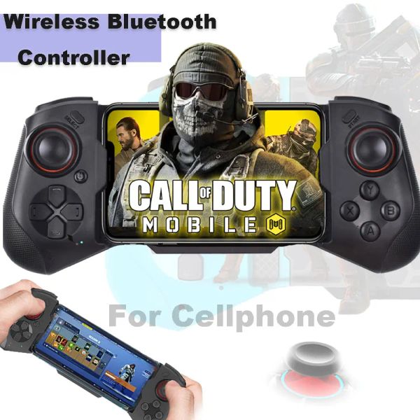 Controlador Bluetooth sem fio de camundongos para iPhone Streathable 3D Joystick Game Controllers for PC Gaming Controle para Steam/Android