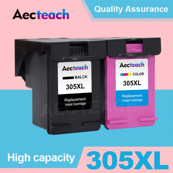 Aecteach 305xl Ink Cartridge Remanufactured Замена для HP 305XL HP 305 Deskjet 1210 2710 2720 Envy 6010 6030 6420 Принтер