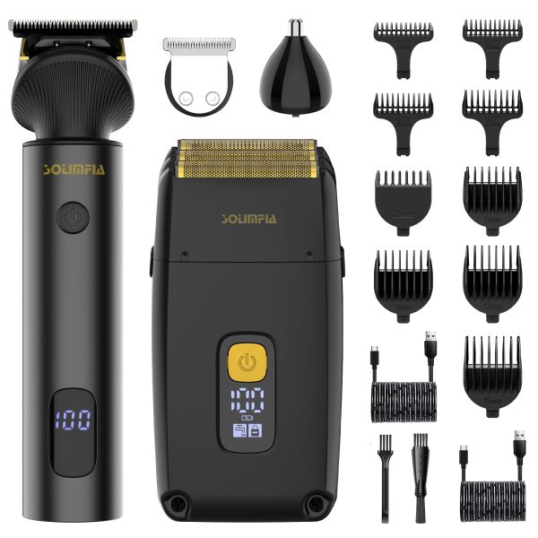 Триммеры Hatteker Profession Hair Clipper Set Electric Shaver для мужчин Body Body Trimmer Cutter USB быстро зарядка.