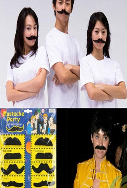 Inteiro 1 conjunto de 12 figurinos elegantes festas de bigode falso