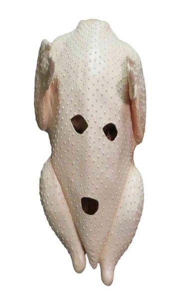 Ringraziamento Maschera di pollo tacchino in lattice Costumi per animali full head costumi natalizi maschere per feste brown6082409