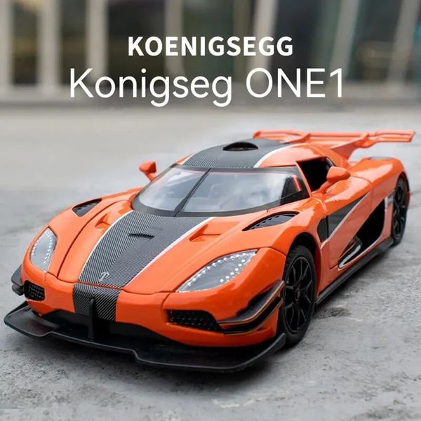 1 24 Koenigsegg Supercar Alloy Model идеально подходит для подарка декоративного домашнего акцента для детской игрушки и Musthave для автомобиля EN 240408