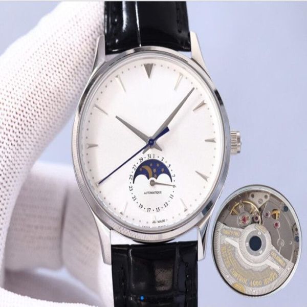2022 New Aprovals Man Watch Watches Mechanical Watches Automáticos Relógios de Business Men Style Wristwatch Leather Strap J05176T