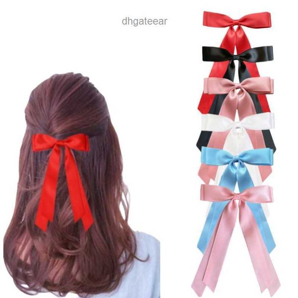 Helle Satin -Band Bogen Haare Europäische und koreanische süße einfache und vielseitige Ballettstil Girl Hair Accessoire Kopfbedeckung