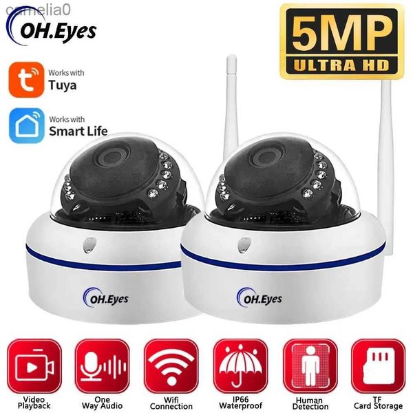 Telecamere IP Tuya WiFi Audio Camera 5MP ad alta definizione Baby Monito