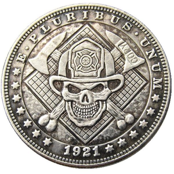 HB90 Hobo Morgan Dollar Schädel Zombie Skelett Kopie Münzen Messinghandwerk Ornamente Home Dekoration Accssories278b