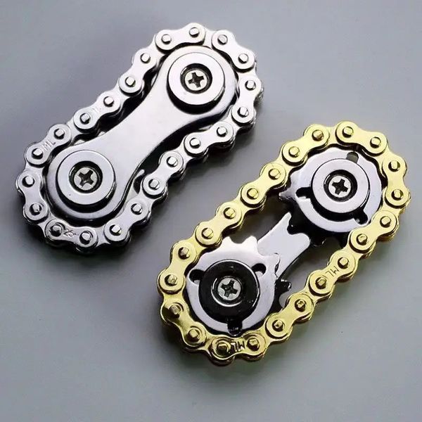 Sprockets Flygel Peastip Gyro -Fidget Spinner Antistress Antistress Teartiety Metal Bike Chames EDC Toys для взрослых детей 240408