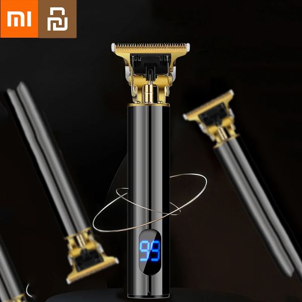 Клипперс Xiaomi Youpin Hair Clipper Digital Display Professional Electricmer Men Shaver Rutch Machine парикмахерская борода перезаряжается