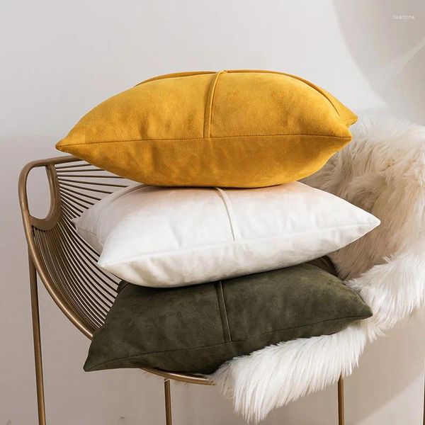 Travesseiros travesseiros decorativos para sofá, projeto de anime decoração de casa decoração de coloração sólida capas de cores