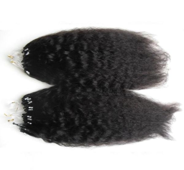 200G Yaki Loop Micro Ring Hair 1GS 100GPACK 100 Cabelo humano Chave