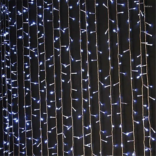 Decoração de festa à prova d'água 3m 300Leds Lights Fishing Lane Led String Curtain Light Christmas Home Garden Festival 110V 220V UE UK