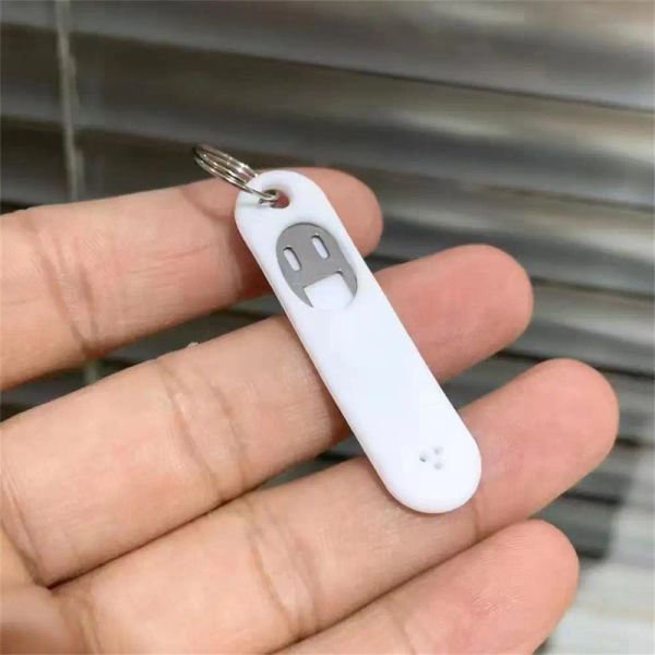 1/2PCS Anti-perdido de cartão de ejeção de cartão sim ejeção com estojo de armazenamento para o chaveiro do telefone ejetor de telefone celular universal Keyring