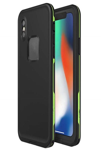 2018 Case Life Water Düzeltili Kılıf İPhone X İPhone 8p 7p FRE BEYAZ PAKET Su geçirmez Kılıf Perakende Ambalajı 1747260