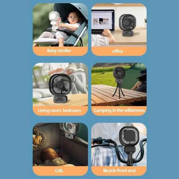 Ventiladores elétricos portátil Mini Hand Clip Fan Octopus ventilador com fã elétrico de desktop de desktop de tripé flexível para carro de bicicleta de carro em casa