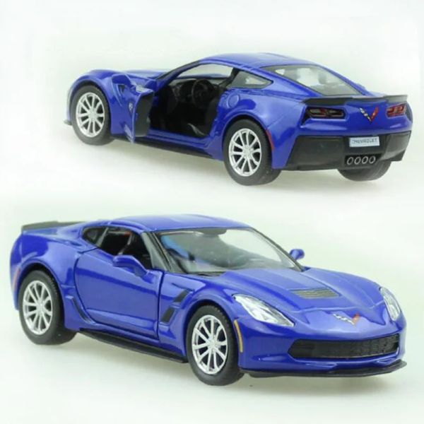 1:36 Chevrolet Corvette Metal Alloy Racing Car zurückziehen