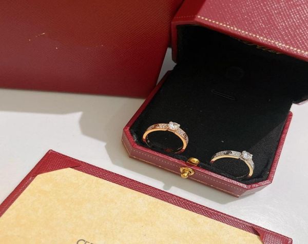 Anello di fidanzamento designer di marchi di love s925 sterling argento grande zircone anello nuziale di lusso per un regalo per la festa degli amanti di coppie con BO7191983