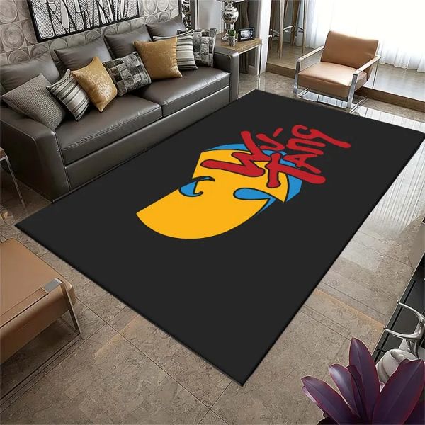 Rockband Wu-Tang-Clan-Musik Teppich für Wohnzimmer Teppich Badezimmer Matte kreative Türmatte Schlafzimmer Matte Outdoor Teppich Schlafzimmer Dekoration