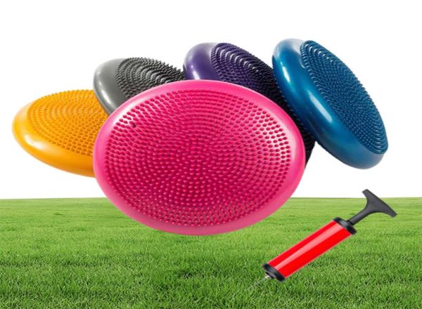 Yogahugbällchen Massage Pad Wheel Stabilität Balance Kissenscheibe Kissenmatte Erwachsene gepolsterte Praxis Füße Fitnesstraining Training Ball4623239