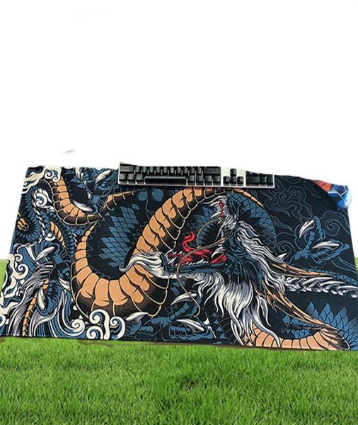 Großes Spiel Maus -Pad Chinese Dragon Gaming Accessoires HD Print Office Computer Keyboard Mousepad XXL PC Gamer Laptop Desk Mat8151002