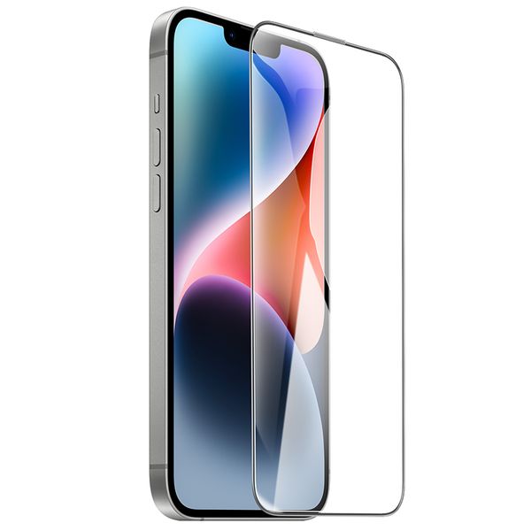 HoCO 3D -Bildschirmschutz Vollabdeckung für iPhone 15 pro max 14 plus 13 12 11 x xr gebogene Kante Temperiertes iPhone 7 8plus