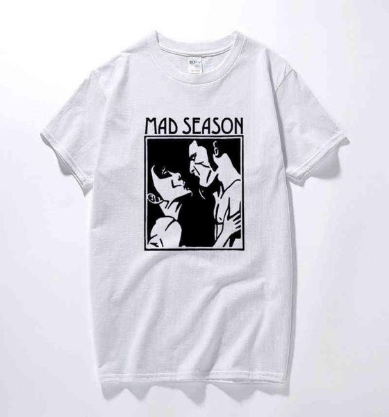 Mad Saison über T -Shirt -Musik Grunge Rock Alice in Ketten schreien Bäume Neue Sommermänner Kleidung Baumwollmänner T -Shirt Euro Größe G123166639