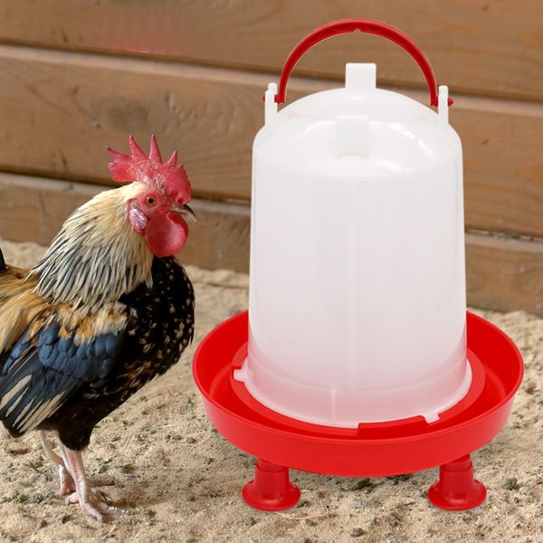 Secchio per acqua di pollo automatica da 3 litri di pollame da 1,5 kg di alimentazione secchio per acqua quaglia da bere per pollai di pollaio.