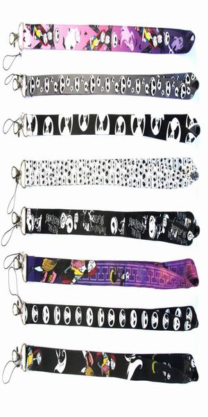 S Schmuck Cartoon Nightmare vor Weihnacht Mobiltelefon Strapp Key Ketten Hals Lanyard Ausstellungsausstellungskartenhalter 8200629