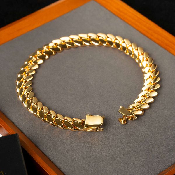 Hip Hop Jewelry estilo moda de luxo e colar pesado colar super grande colar cubano 18k Chain Link Miami Cuban Link