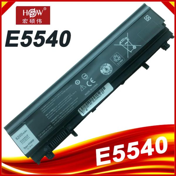 Baterias 6Cell New VV0NF Bateria de laptop para Dell Latitude E5440 E5540 Série VJXMC N5YH9 0K8HC 7W6K0 FT6D9 11.1V 5200MAH